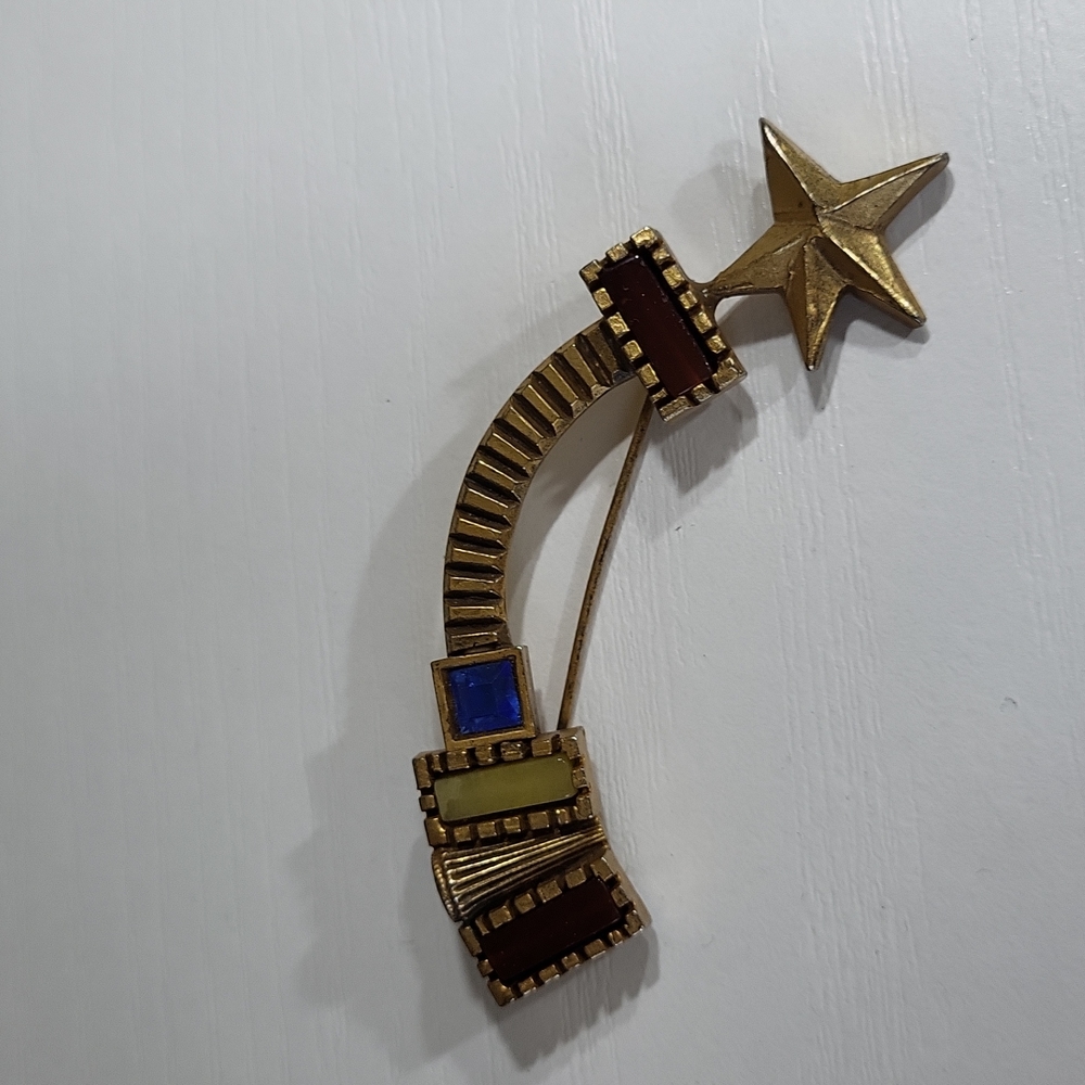 Patricia Locke Shooting Star Gold With Swarovski Crystal Stamped
